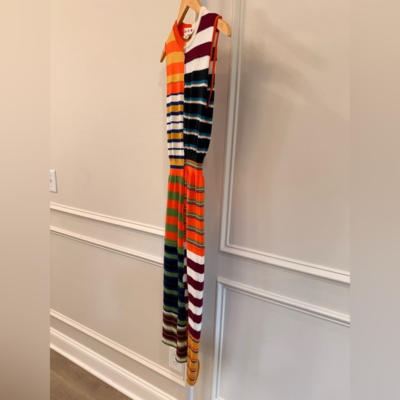 Marni Striped 100% Wool Midi Dress - Picture 8 of 11